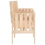 Garden bench with 2-seater table solid pine wood by , garden benches - Ref: Foro24-825149, Price: 177,99 €, Discount: %