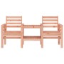 Garden bench with 2-seater table solid Douglas fir wood by , garden benches - Ref: Foro24-825161, Price: 154,37 €, Discount: %