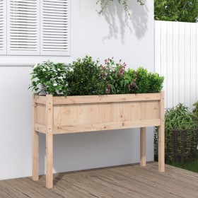 Planter with solid pine wood legs 110x31x70 cm by , Pots and planters - Ref: Foro24-837564, Price: 58,18 €, Discount: %