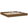 Sandbox with square seats solid honey brown pine wood by , sandboxes - Ref: Foro24-825047, Price: 152,90 €, Discount: %