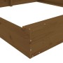 Sandbox with square seats solid honey brown pine wood by , sandboxes - Ref: Foro24-825047, Price: 152,90 €, Discount: %