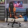 Black and orange synthetic leather massage gaming chair by , Gaming chairs - Ref: Foro24-345539, Price: 113,30 €, Discount: %