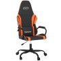 Black and orange synthetic leather massage gaming chair by , Gaming chairs - Ref: Foro24-345539, Price: 113,30 €, Discount: %