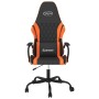 Black and orange synthetic leather massage gaming chair by , Gaming chairs - Ref: Foro24-345539, Price: 113,30 €, Discount: %