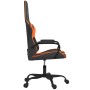 Black and orange synthetic leather massage gaming chair by , Gaming chairs - Ref: Foro24-345539, Price: 113,30 €, Discount: %