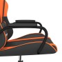 Black and orange synthetic leather massage gaming chair by , Gaming chairs - Ref: Foro24-345539, Price: 113,30 €, Discount: %