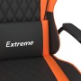 Silla gaming de masaje cuero sintético negro y naranja de , Sillones para videojuegos - Ref: Foro24-345539, Precio: 113,30 €,...