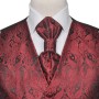 Men's wedding accessories burgundy cashmere vest size 54 by , Suits - Ref: Foro24-130846, Price: 27,04 €, Discount: %