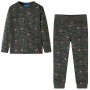 Khaki long-sleeved children's pajamas 140 by , Children's pajamas - Ref: Foro24-12688, Price: 12,22 €, Discount: %