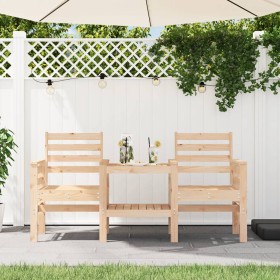 Garden bench with 2-seater table solid pine wood by , garden benches - Ref: Foro24-825156, Price: 144,99 €, Discount: %