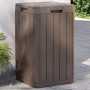 Cubo de basura de exterior PP marrón 38x38x65 cm de , Cubos de la basura y papeleras - Ref: Foro24-364226, Precio: 121,19 €, ...