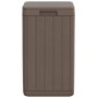 Cubo de basura de exterior PP marrón 38x38x65 cm de , Cubos de la basura y papeleras - Ref: Foro24-364226, Precio: 121,19 €, ...