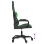 Black and green synthetic leather gaming chair by , Gaming chairs - Ref: Foro24-3143778, Price: 110,99 €, Discount: %