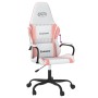 White and pink synthetic leather gaming chair by , Gaming chairs - Ref: Foro24-3143784, Price: 119,35 €, Discount: %