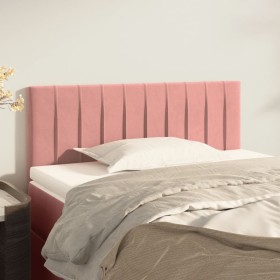 Pink velvet headboard 90x5x78/88 cm by , Headboards and footboards - Ref: Foro24-346227, Price: 45,71 €, Discount: %