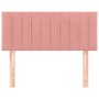 Pink velvet headboard 90x5x78/88 cm by , Headboards and footboards - Ref: Foro24-346227, Price: 45,71 €, Discount: %