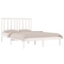 Estructura de cama madera maciza de pino blanca 150x200 cm de , Camas y somieres - Ref: Foro24-3103849, Precio: 155,38 €, Des...