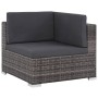 Set de muebles de jardín 8 pzas y cojines ratán sintético gris de vidaXL, Conjuntos de jardín - Ref: Foro24-44610, Precio: 65...