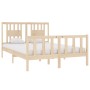 Estructura de cama madera maciza 140x190 cm de , Camas y somieres - Ref: Foro24-3104108, Precio: 130,99 €, Descuento: %