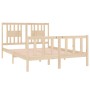 Solid wood bed frame 140x190 cm by , Beds and slatted bases - Ref: Foro24-3104108, Price: 130,99 €, Discount: %