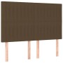 Headboards 4 units dark brown fabric 72x5x78/88 cm by , Headboards and footboards - Ref: Foro24-3116571, Price: 110,99 €, Dis...