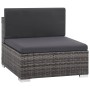 Garden furniture set 8 pieces and gray synthetic rattan cushions by vidaXL, Garden sets - Ref: Foro24-44610, Price: 697,93 €,...