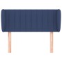 Cabecero de tela azul 83x23x78/88 cm de , Cabeceros y pies de cama - Ref: Foro24-3117362, Precio: 49,34 €, Descuento: %