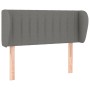 Dark gray fabric headboard 83x23x78/88 cm by , Headboards and footboards - Ref: Foro24-3117357, Price: 49,99 €, Discount: %