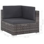 Set de muebles de jardín 8 pzas y cojines ratán sintético gris de vidaXL, Conjuntos de jardín - Ref: Foro24-44610, Precio: 65...