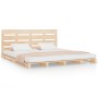 Solid pine wood bed frame 200x200 cm by , Beds and slatted bases - Ref: Foro24-3120152, Price: 210,02 €, Discount: %