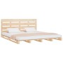 Solid pine wood bed frame 200x200 cm by , Beds and slatted bases - Ref: Foro24-3120152, Price: 210,02 €, Discount: %