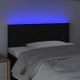 Cabecero con LED de tela negro 80x5x78/88 cm de , Cabeceros y pies de cama - Ref: Foro24-3121826, Precio: 47,99 €, Descuento: %