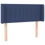 Blue fabric headboard with LED 83x16x78/88 cm by , Headboards and footboards - Ref: Foro24-3123454, Price: 50,29 €, Discount: %