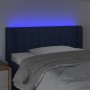 Blue fabric headboard with LED 83x16x78/88 cm by , Headboards and footboards - Ref: Foro24-3123454, Price: 50,29 €, Discount: %