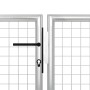 Silver steel garden gate 400x150 cm by vidaXL, garden gates - Ref: Foro24-144349, Price: 590,04 €, Discount: %