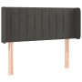 Dark gray velvet headboard with LED 93x16x78/88 cm by , Headboards and footboards - Ref: Foro24-3123511, Price: 58,99 €, Disc...