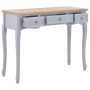 Dressing table console table with 3 gray drawers by vidaXL, Side tables - Ref: Foro24-280045, Price: 161,84 €, Discount: %