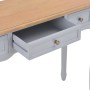 Dressing table console table with 3 gray drawers by vidaXL, Side tables - Ref: Foro24-280045, Price: 161,84 €, Discount: %