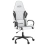 Silla gaming de masaje cuero sintético blanco y negro de , Sillones para videojuegos - Ref: Foro24-345543, Precio: 125,25 €, ...