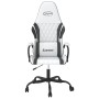 Black and white synthetic leather massage gaming chair by , Gaming chairs - Ref: Foro24-345543, Price: 125,25 €, Discount: %