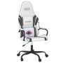 Schwarz-weißer Massage-Gaming-Stuhl aus Kunstleder von , Gaming-Stühle - Ref: Foro24-345543, Preis: 125,46 €, Rabatt: %