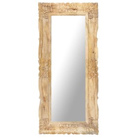 Solid mango wood mirror 110x50 cm by , Mirrors - Ref: Foro24-321637, Price: 115,99 €, Discount: %