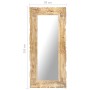 Solid mango wood mirror 110x50 cm by , Mirrors - Ref: Foro24-321637, Price: 107,09 €, Discount: %