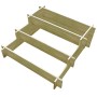 Planter with 3 levels of impregnated wood 90x90x35 cm by , Pots and planters - Ref: Foro24-41916, Price: 45,93 €, Discount: %