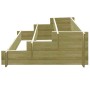 Planter with 3 levels of impregnated wood 90x90x35 cm by , Pots and planters - Ref: Foro24-41916, Price: 45,93 €, Discount: %