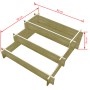 Planter with 3 levels of impregnated wood 90x90x35 cm by , Pots and planters - Ref: Foro24-41916, Price: 45,93 €, Discount: %