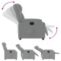 Sillón reclinable de tela gris claro de , Sillones - Ref: Foro24-373536, Precio: 224,79 €, Descuento: %