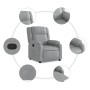 Sillón reclinable de tela gris claro de , Sillones - Ref: Foro24-373536, Precio: 224,79 €, Descuento: %