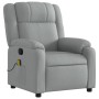 Sillón reclinable de masaje de tela gris claro de , Sillones - Ref: Foro24-373548, Precio: 251,64 €, Descuento: %