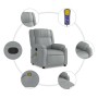 Sillón reclinable de masaje de tela gris claro de , Sillones - Ref: Foro24-373548, Precio: 251,64 €, Descuento: %